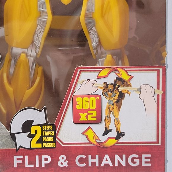 Transformers Autobots Unite Flip & Change Bumblebee The Last Knight Hasbro NEW - Picture 4 of 10